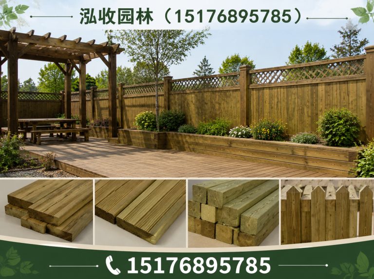 定州防腐木展示图